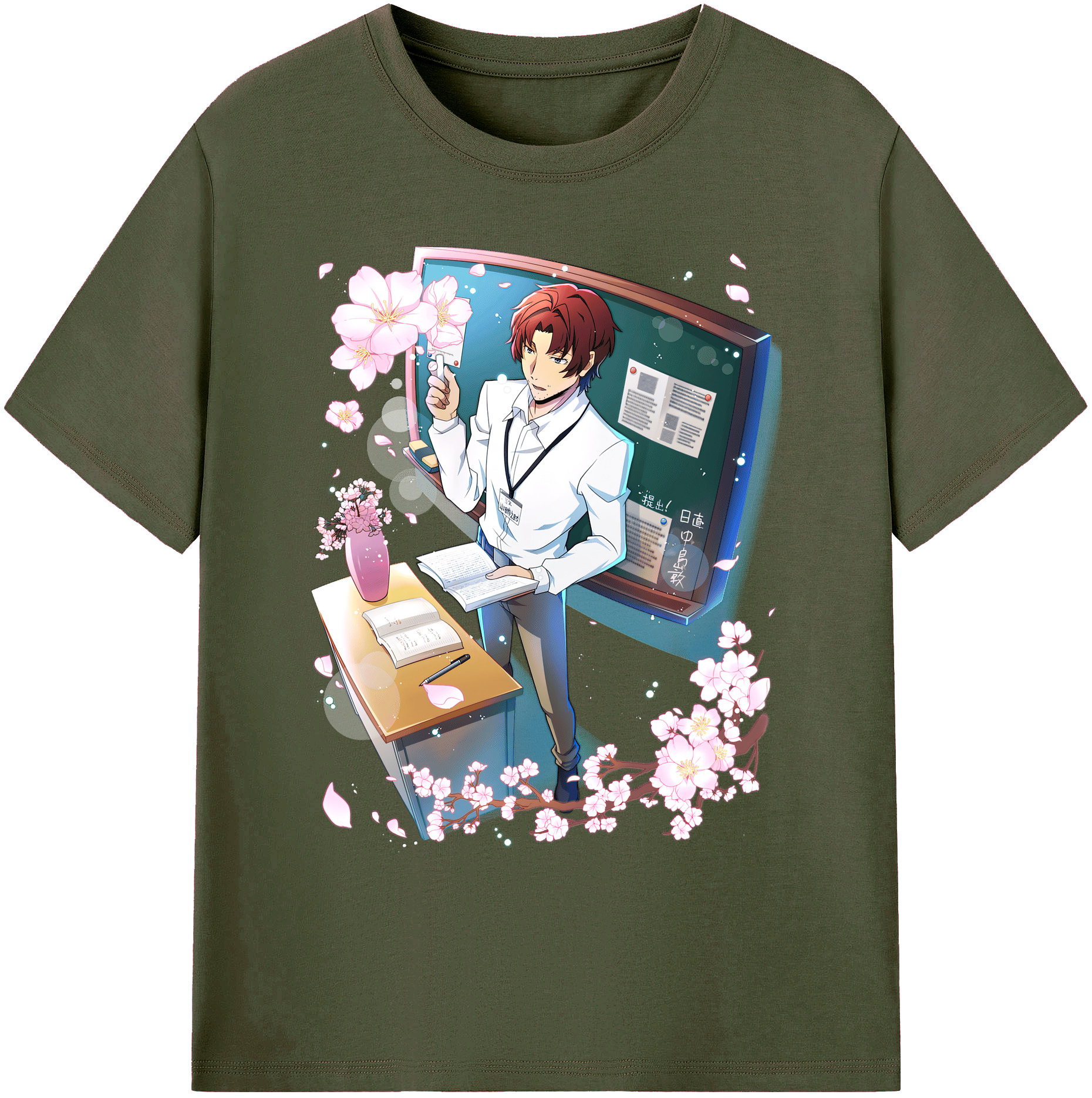 （画像用） 文豪ストレイドッグス Bungo Stray Dogs 綿100％ メンズ半袖Tシャツ｜肌触りやわらか＆通気性